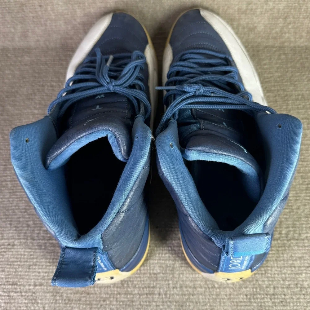 Jordan 12 Retro Obsidian 2020 Mens 13‎ Blue Indigo Stone 130690-404 Sneakers